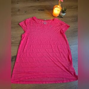 Nike Dri Fit Pink Short Sleeve T-Shirt Casual Style